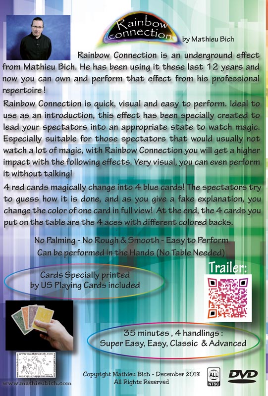 Mathieu Bich Rainbow Connection back Cover and description